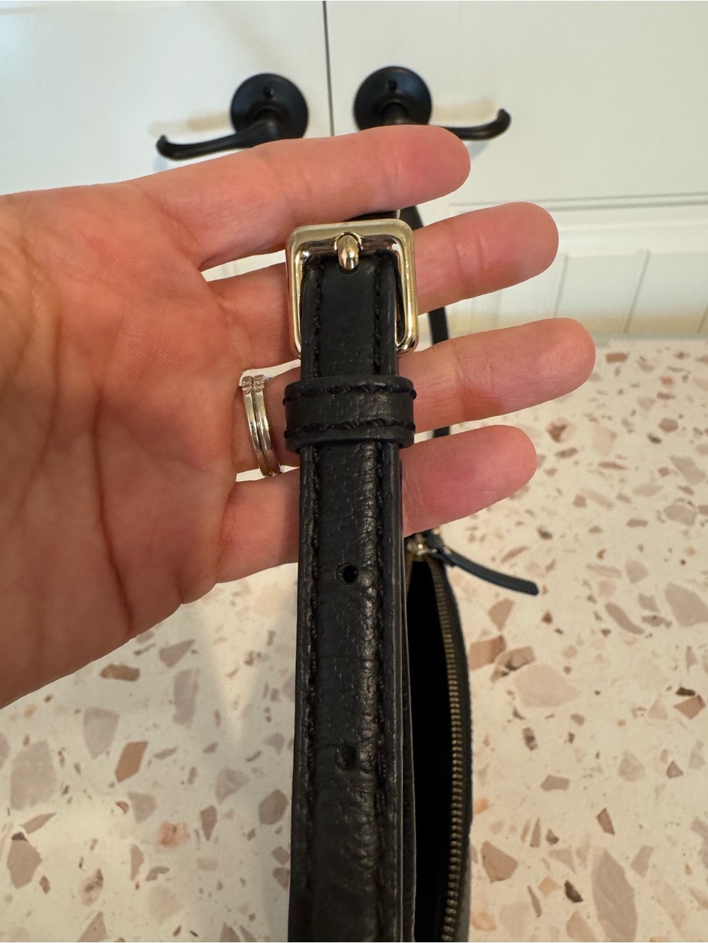 Kate Spade Black Leather Crossbody Bag with Gold Hardware - Picture 10 of 16